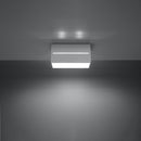 Witte moderne aluminium plafondlamp voor gang – Model Asterion