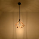 Scandinavian natural wood pendant light for living room – Narevia