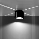 Modern perforated black square ceiling light – Orphéa model
