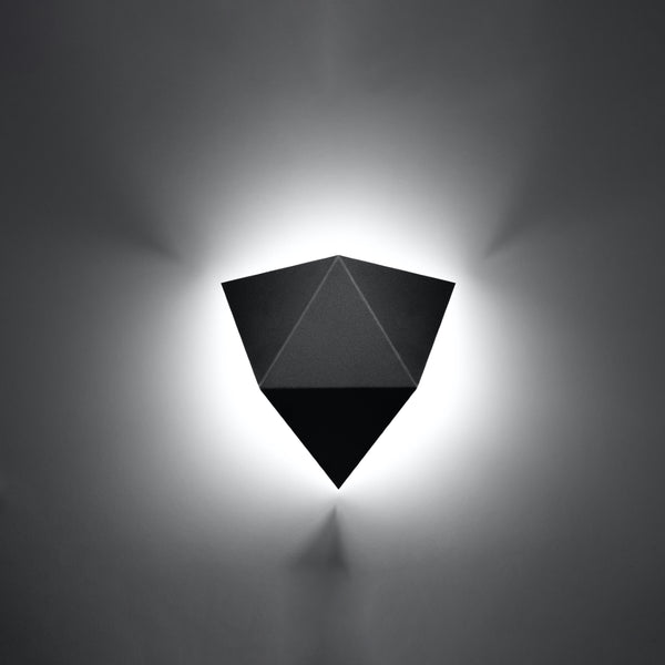 Modern design black wall lamp – Noxerio model