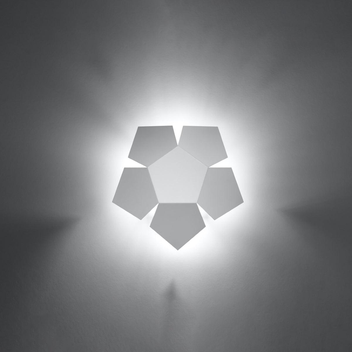 Modern white steel wall lamp for living room – Elenora model