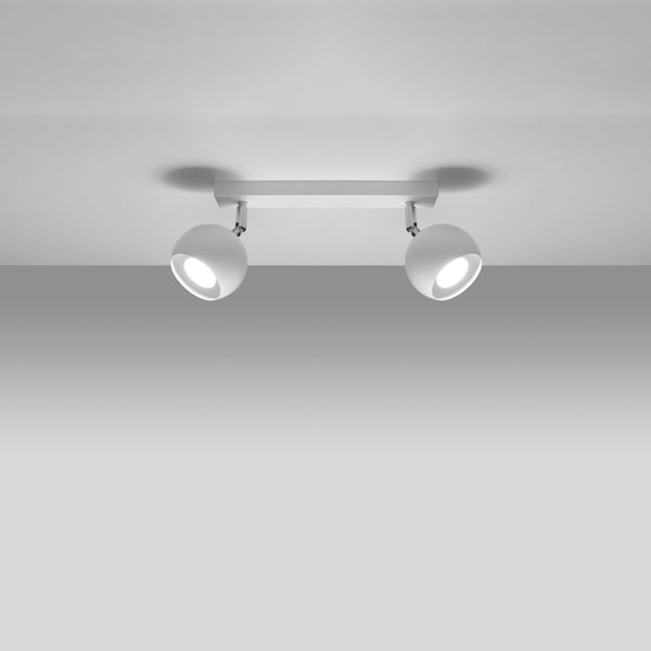 Moderne witte draaibare plafondlamp woonkamer – Model Asterion