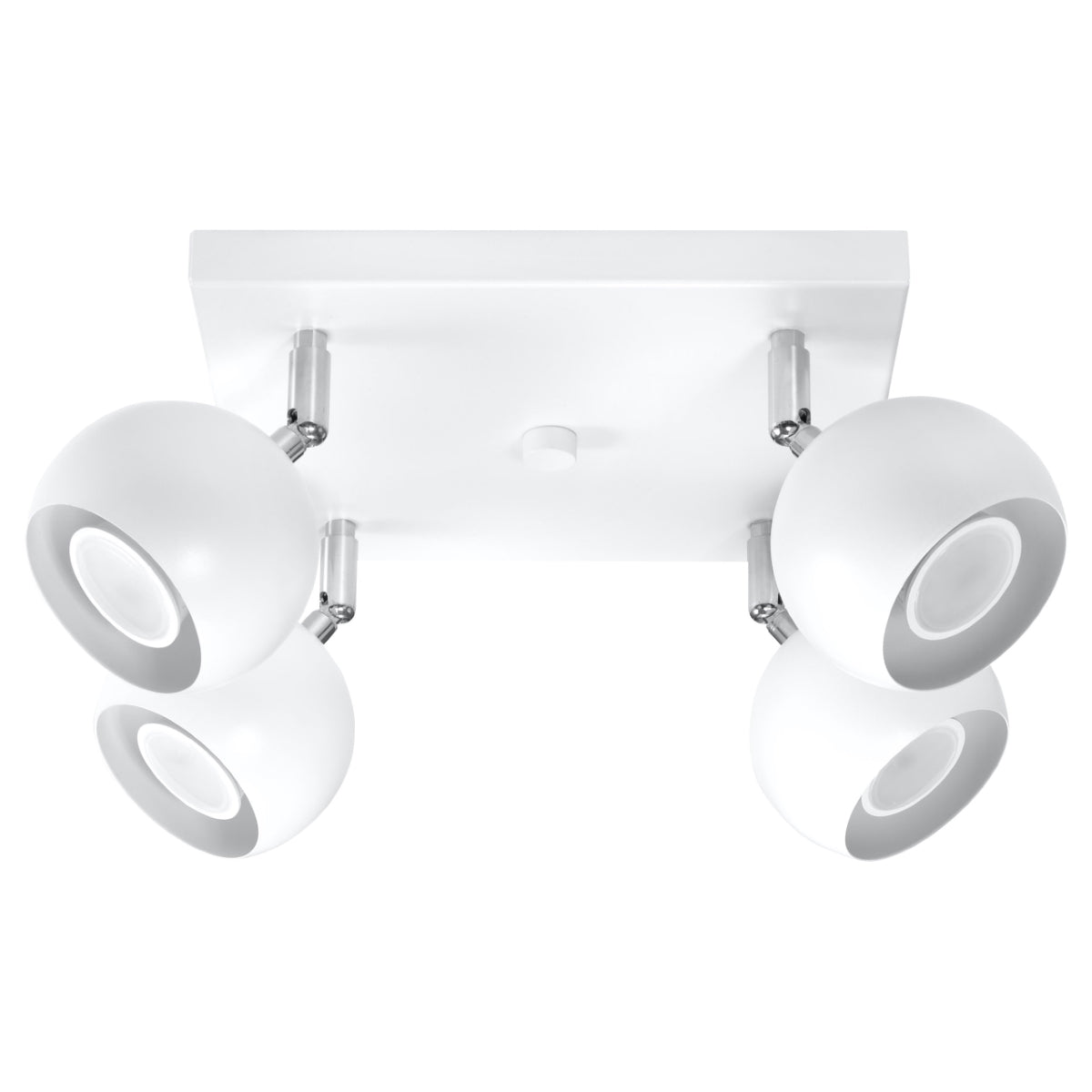 Plafondlamp spots modern wit 4 lampen – modèle Arionys