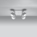 Modern white ceiling spotlight 4 lights – Arionys model