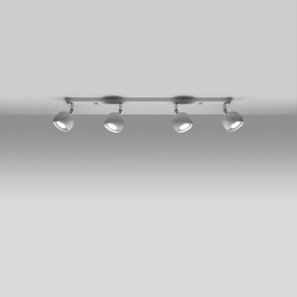 Moderner weißer Deckenstrahler mit schwenkbaren Spots – Orphélya