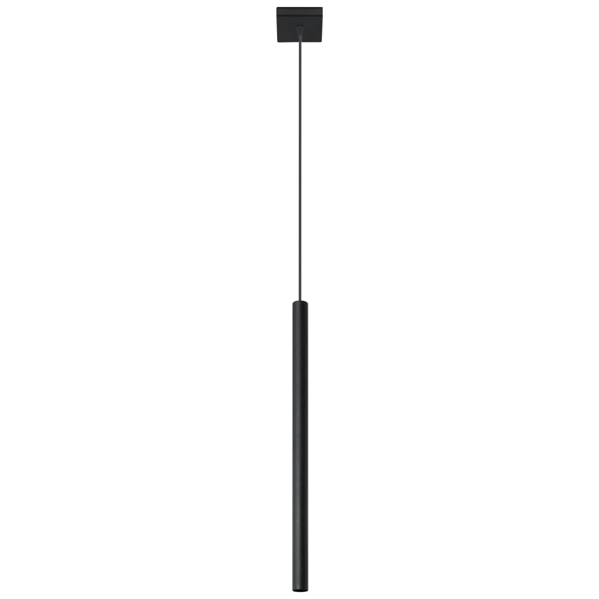 Minimalistische zwarte buishanglamp – modèle Asterion