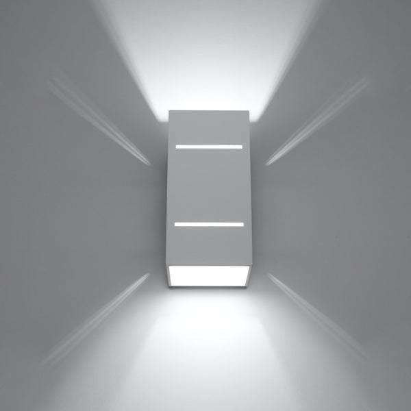 Modern white aluminum wall light – Artheon model
