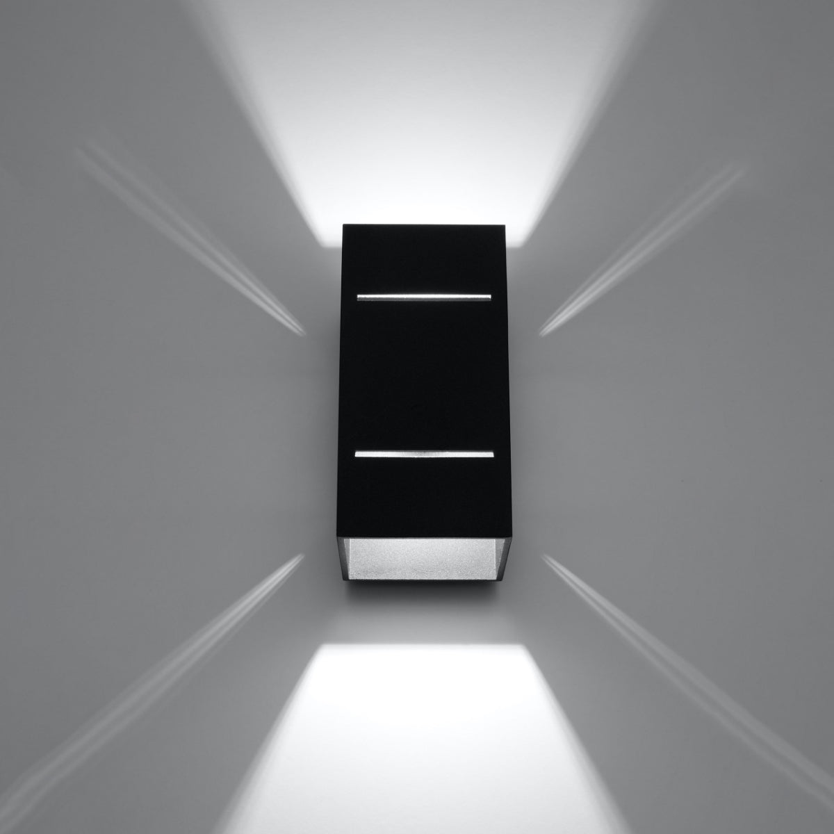 Wall light black aluminum modern - Model Neronth