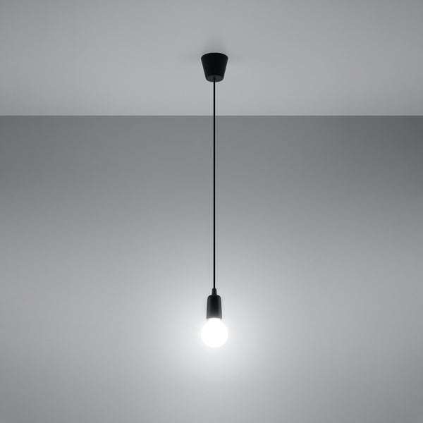 Minimalistische zwarte hanglamp voor woonkamer – Model Nerava