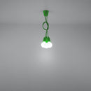 Minimalist green pendant light 3 lights – Veridra model