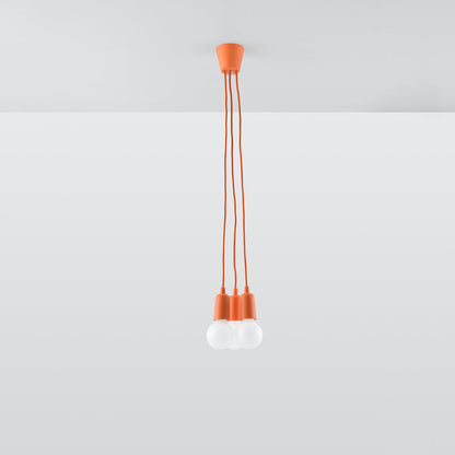 Minimalist Orange Cable Pendant Light – Solenya