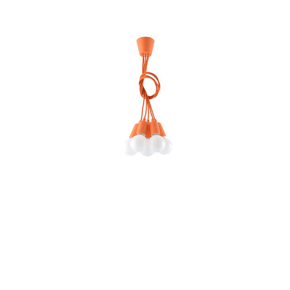 Minimalist Orange Cable Pendant Light – Solenya