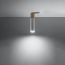 Moderne witte houten plafondlamp voor binnen – Auralis
