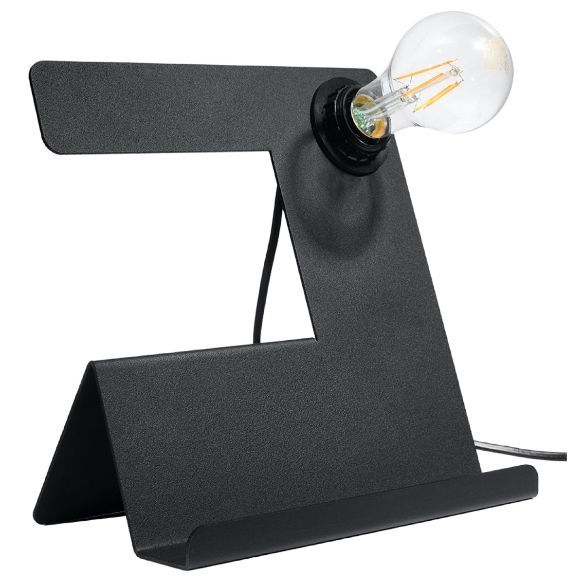 Zwarte stalen designbureaulamp – Modèle Neralis