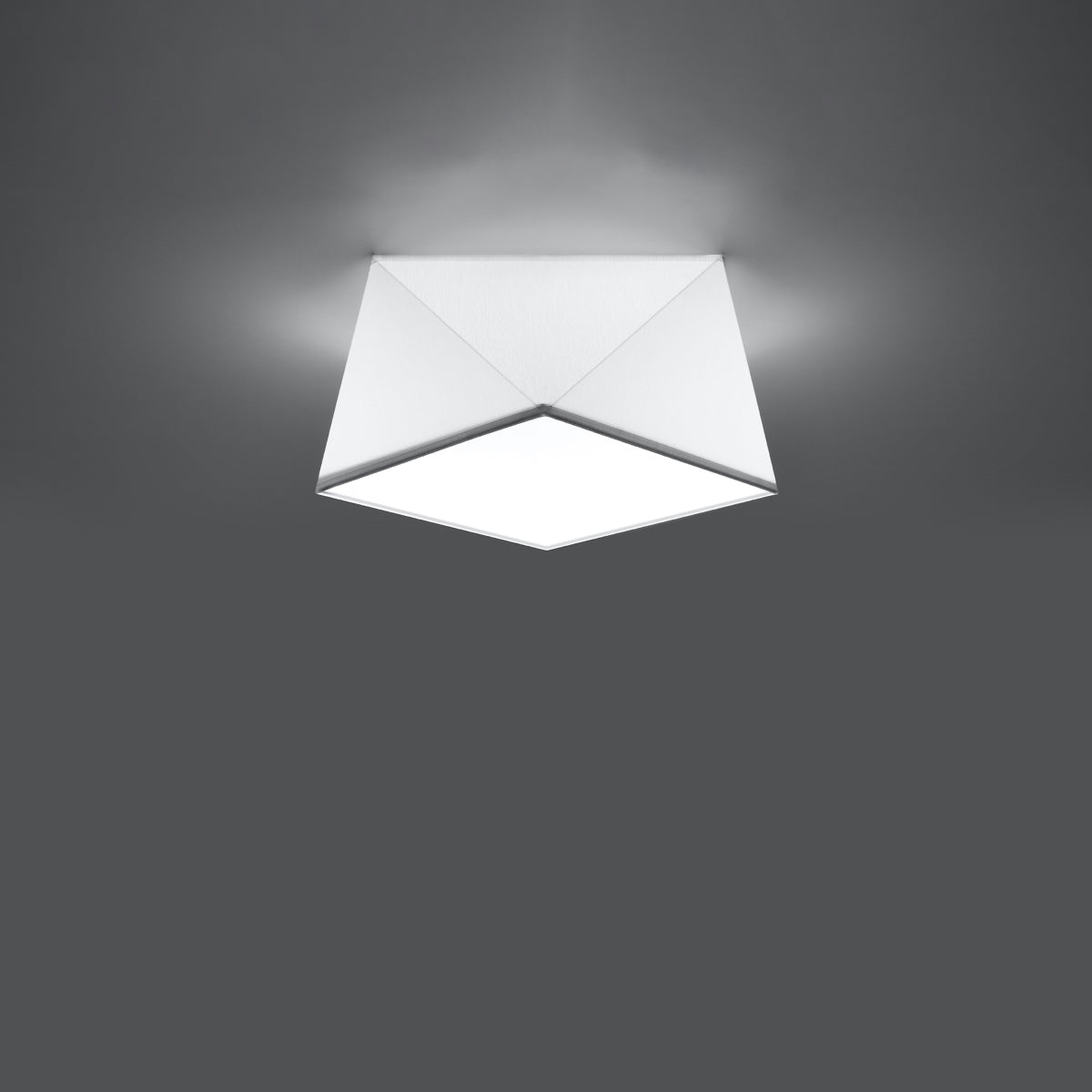 Ceiling light geometric white modern living room - Model Hexandor