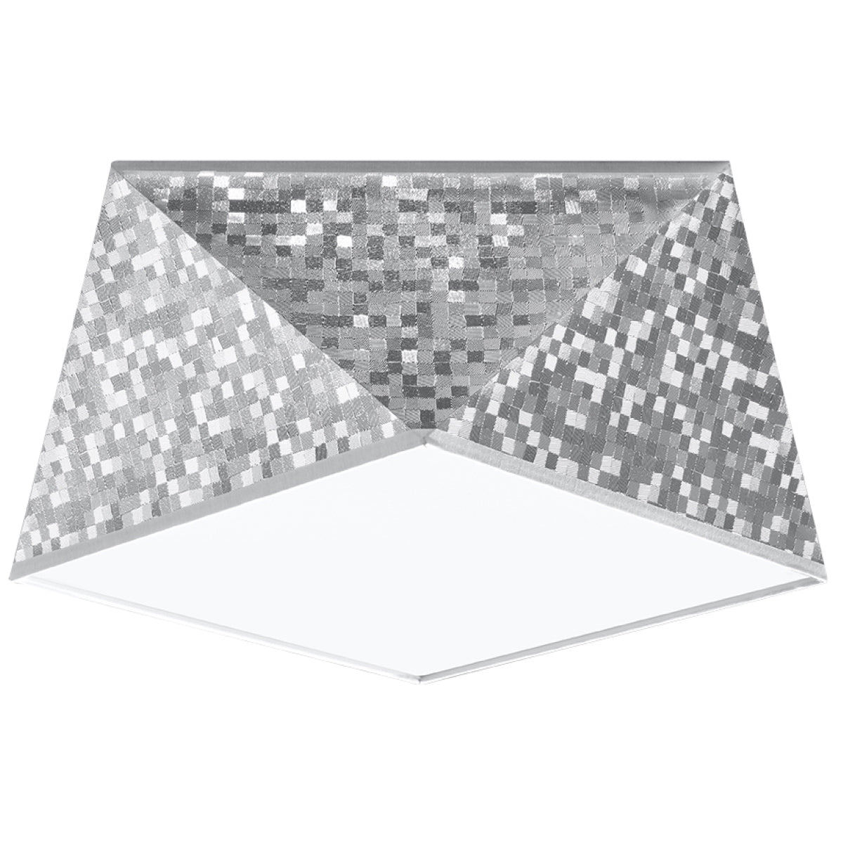 Plafondlamp geometrisch zilver modern woonkamer – Modèle Sylphara