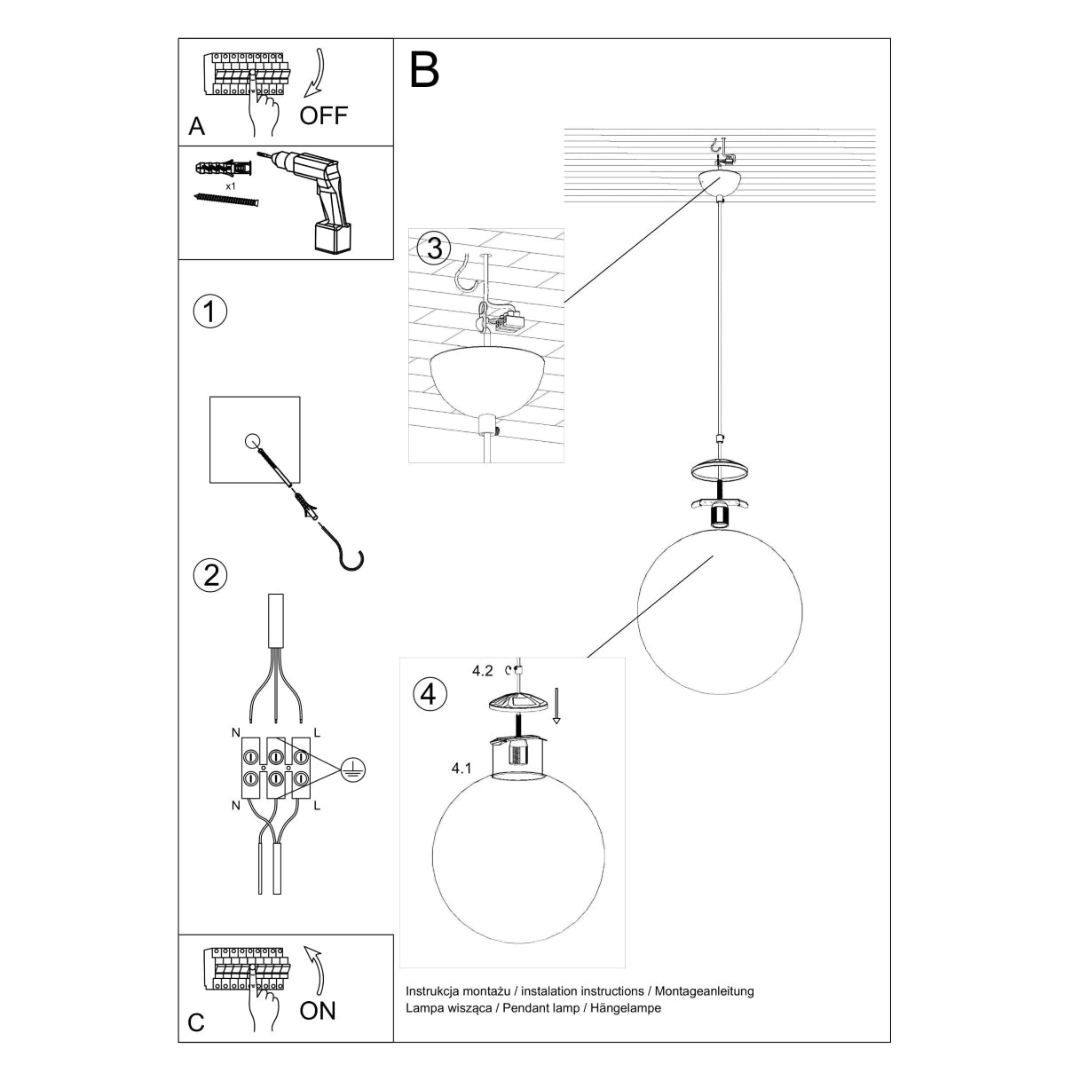 Suspension luminaire Modèle Elyone photo 6 | Luxarmonie