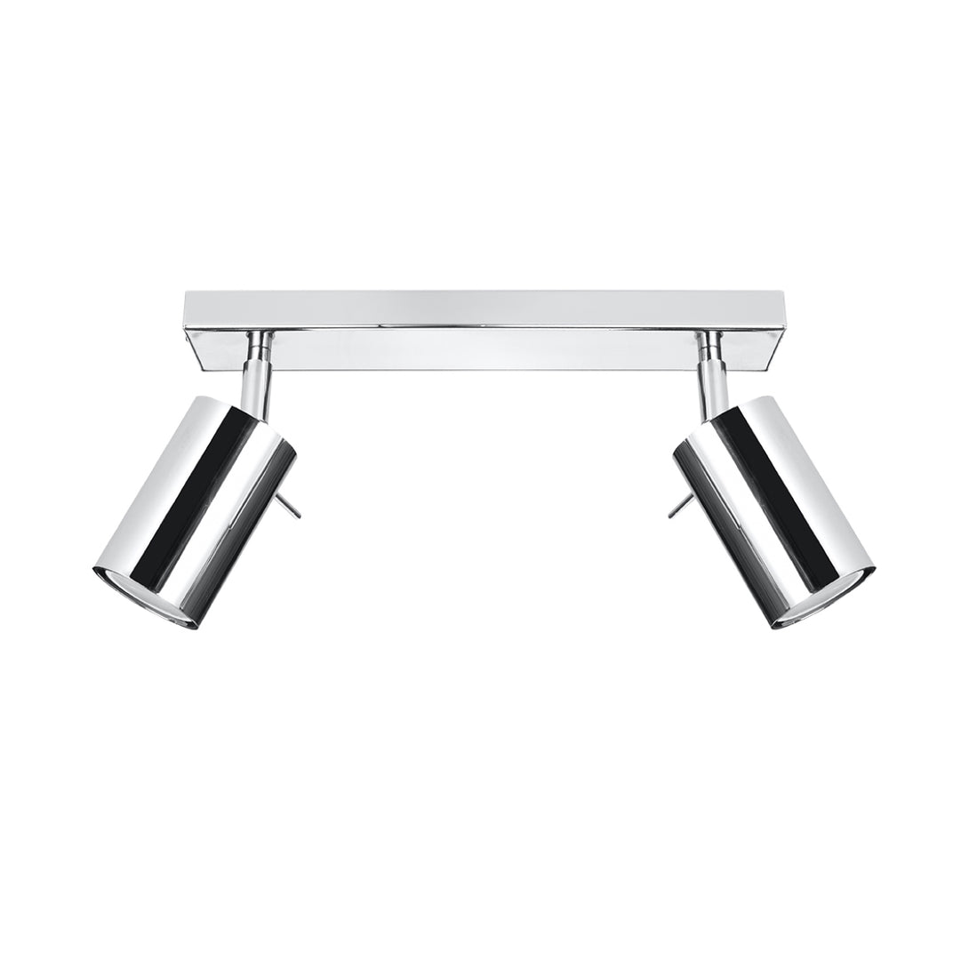 Plafonnier chrome moderne orientable salon – Modèle Aethron