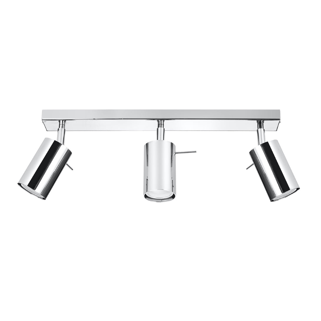 Plafonnier chrome moderne 3 spots orientables – Modèle Arionys