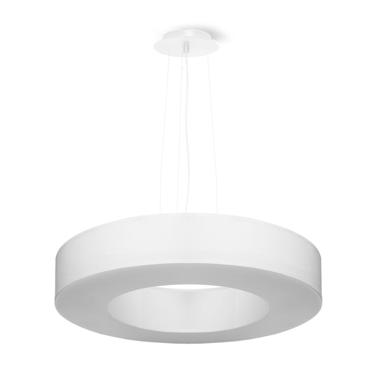 Minimalistische witte kroonluchter woonkamer – modèle Elensia