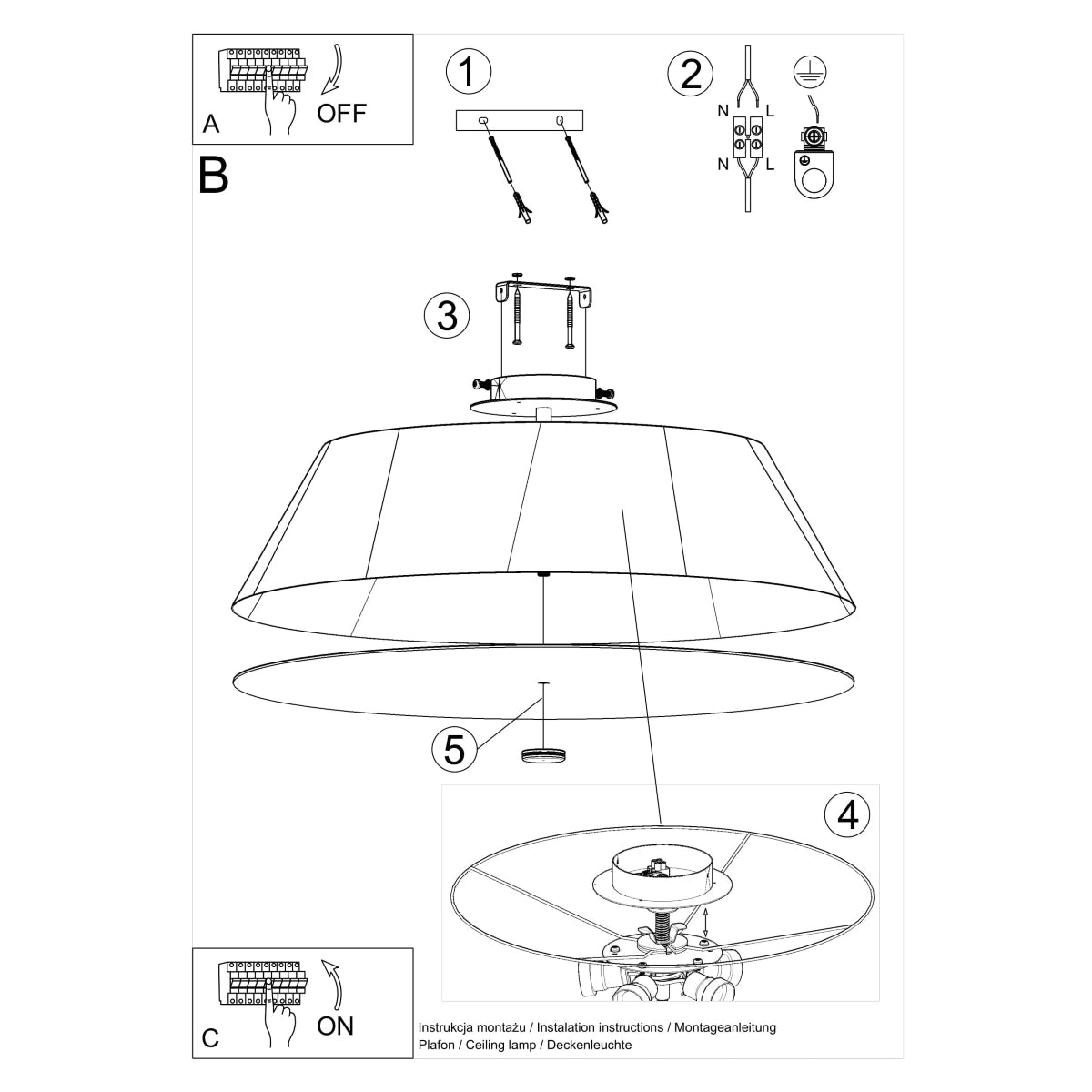 Ceiling Light model Asterion photo 5 | Luxarmonie