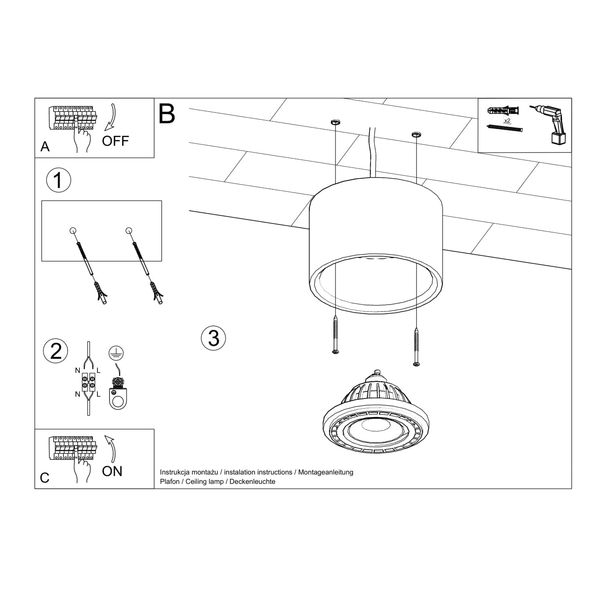 Ceiling light Orsyn model photo 6 | Luxarmonie