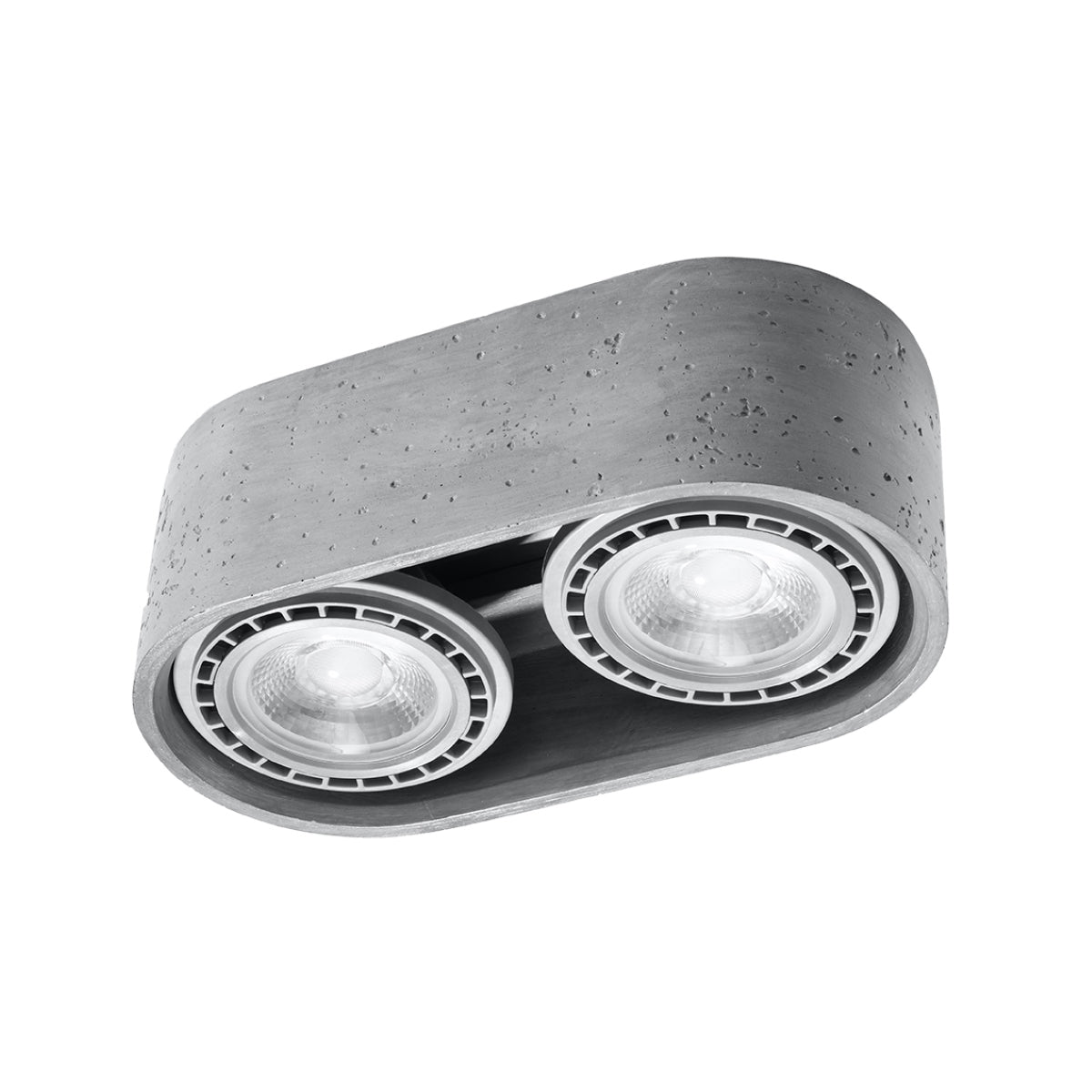 Plafondlamp beton grijs minimalistische – Modèle Varelios