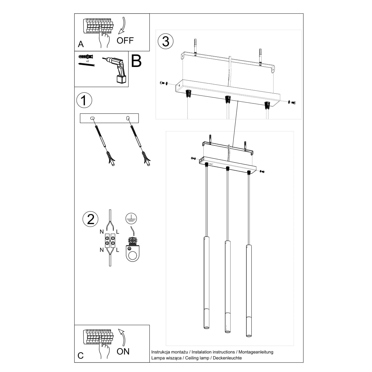 Suspension luminaire modèle Orféis photo 6 | Luxarmonie