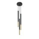 Modern black and gold 3-light pendant – Arcanis
