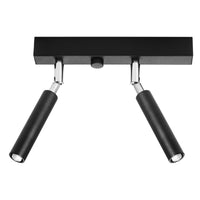 Plafonnier spot noir moderne orientable – Modèle Noxeris