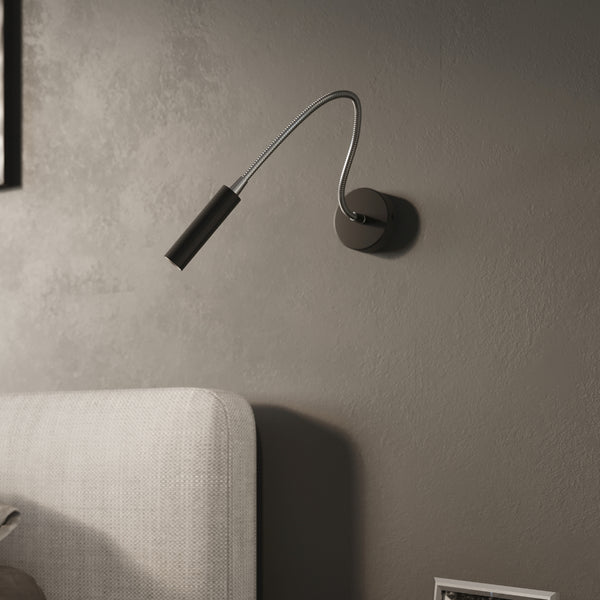 Minimalist adjustable black wall light – Noxeral Model