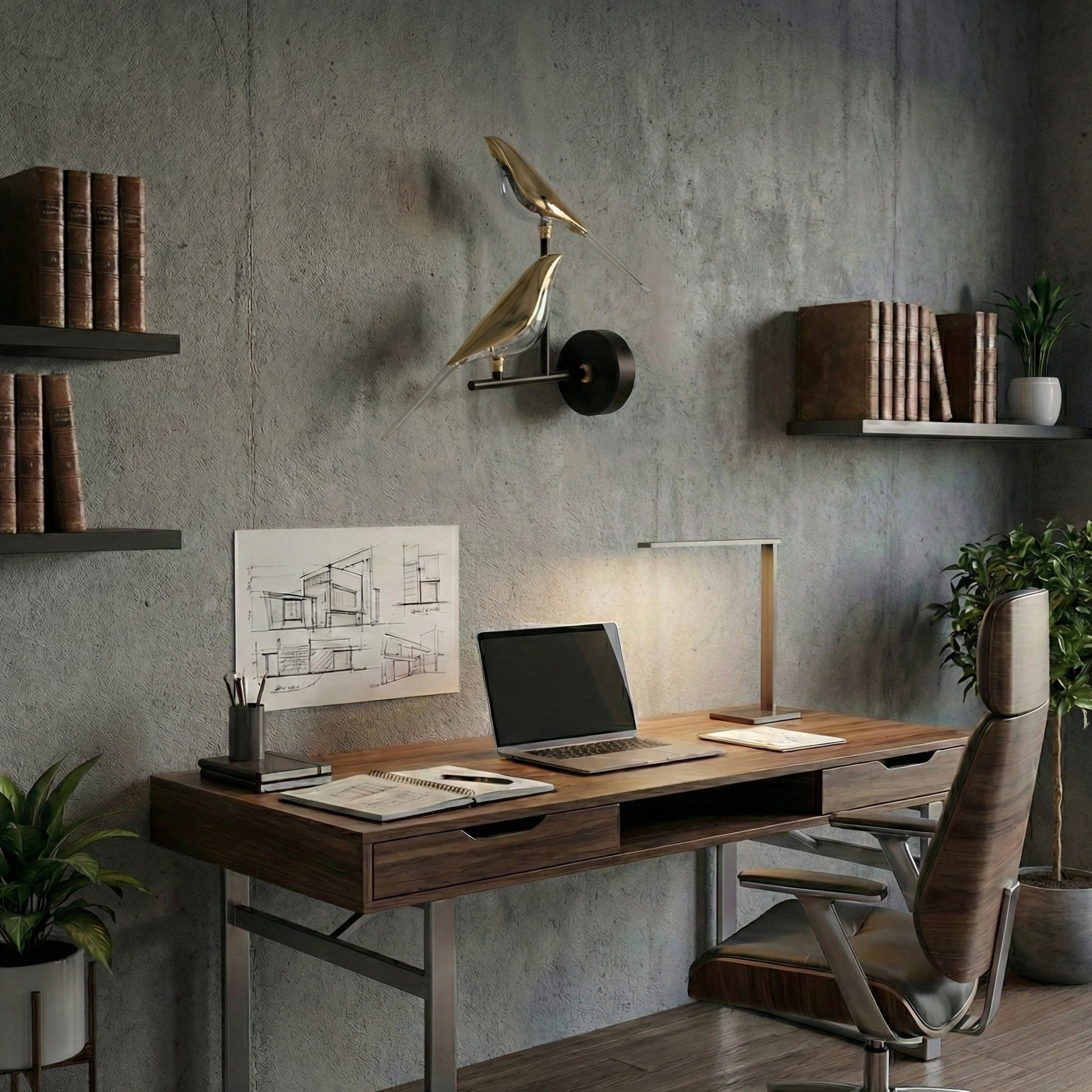 Applique murale Birdy vue ambiance | Luxarmonie