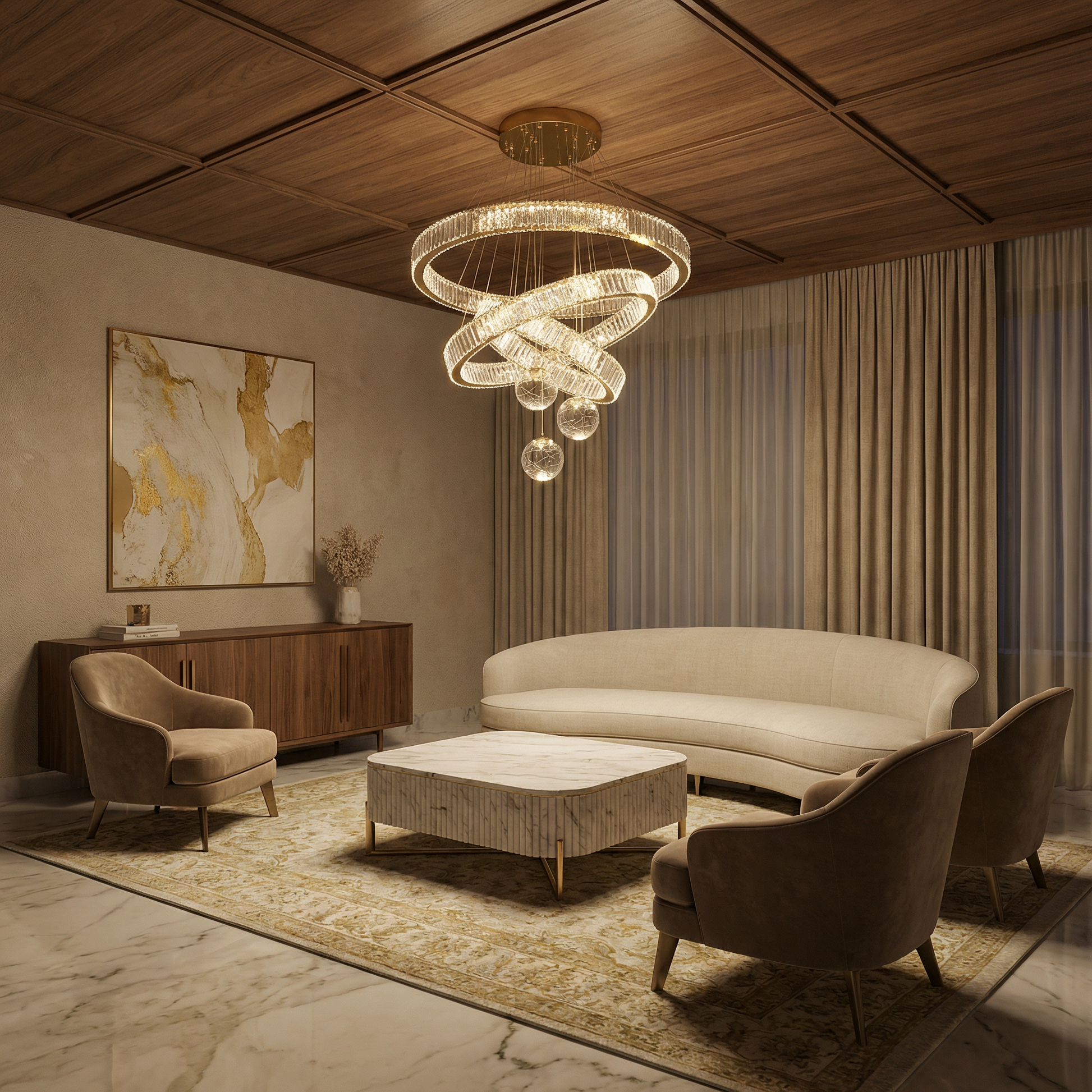 Lustre Cristarion vue détail | Luxarmonie