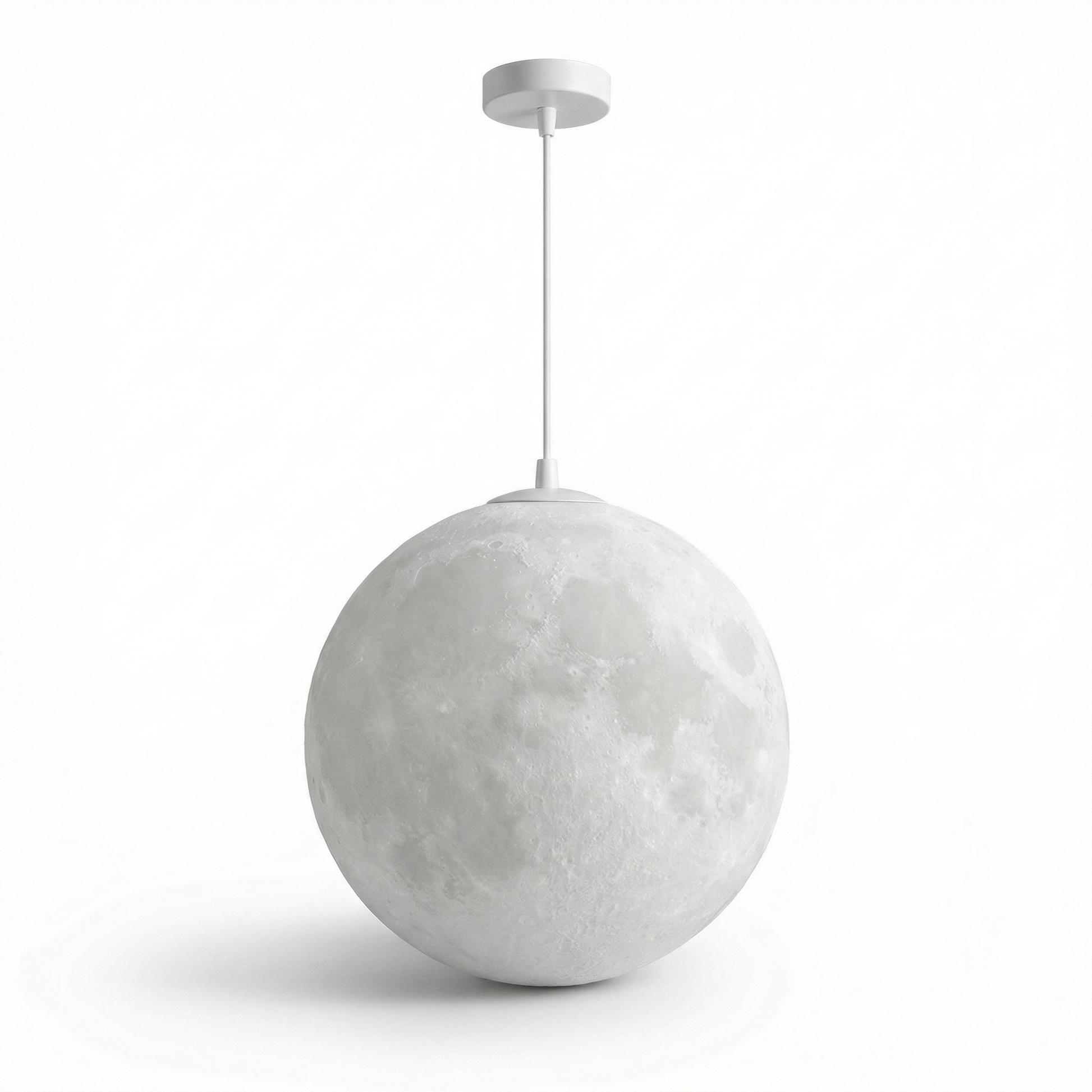 Moderne LED Hanglamp in Wit Metaal – Moonéclat
