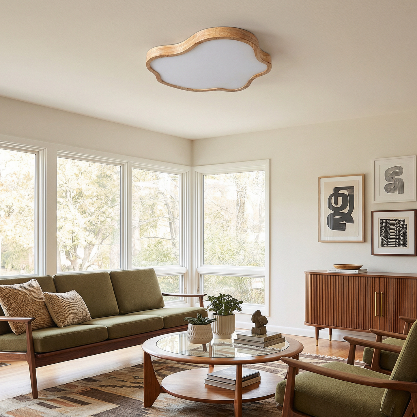 Plafonnier Nubéa vue ambiance | Luxarmonie