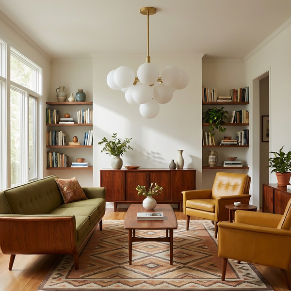 Modern glass chandelier for living room – Arionelley