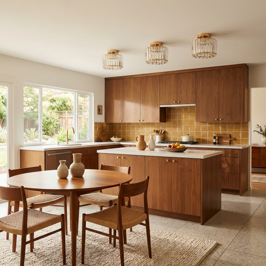 Plafonnier Cristal Doré Contemporain – Seraphinea