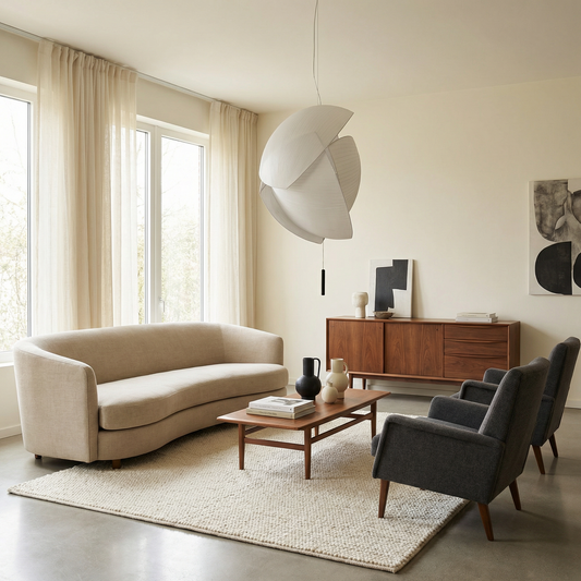 Suspension en tissu LED pour salon – Armoni