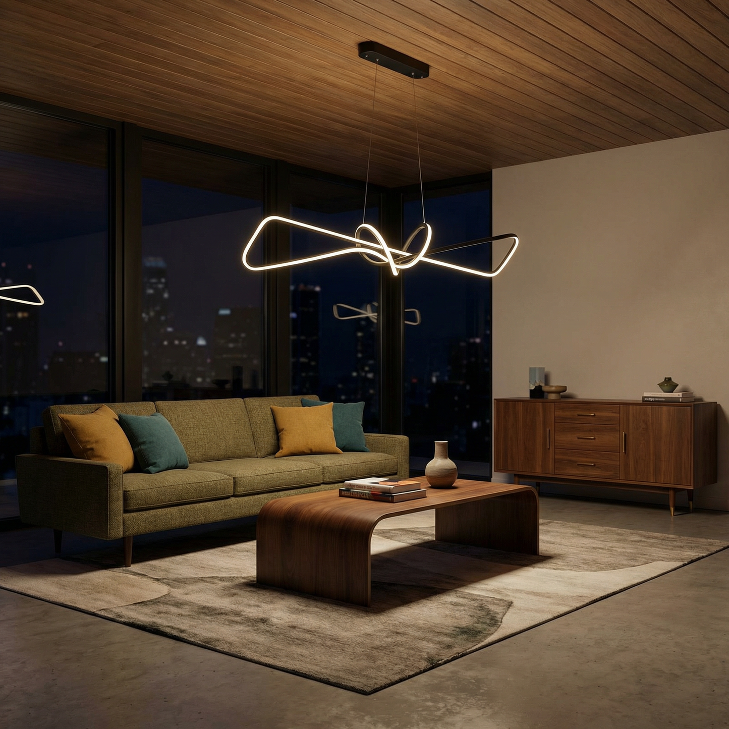 Hanglamp Strakke Lijn Variabele Sfeer – Nebula