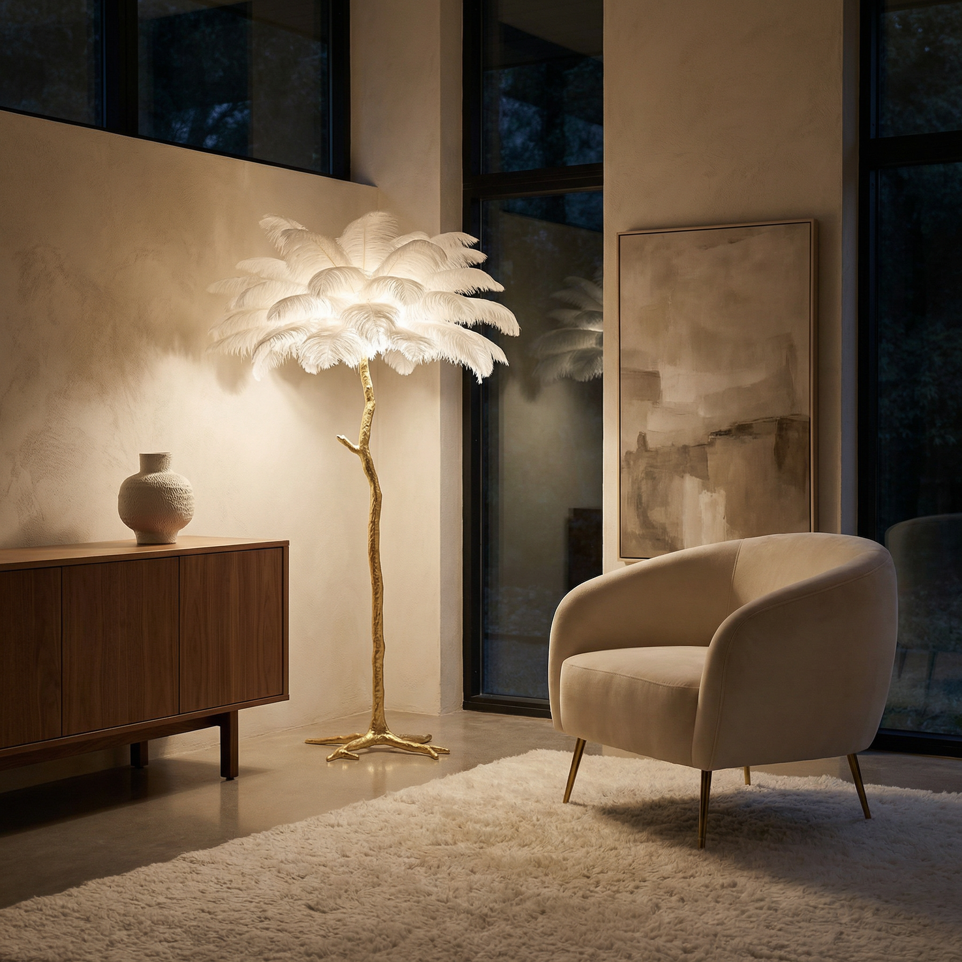 Lampadaire Plumo vue détail | Luxarmonie