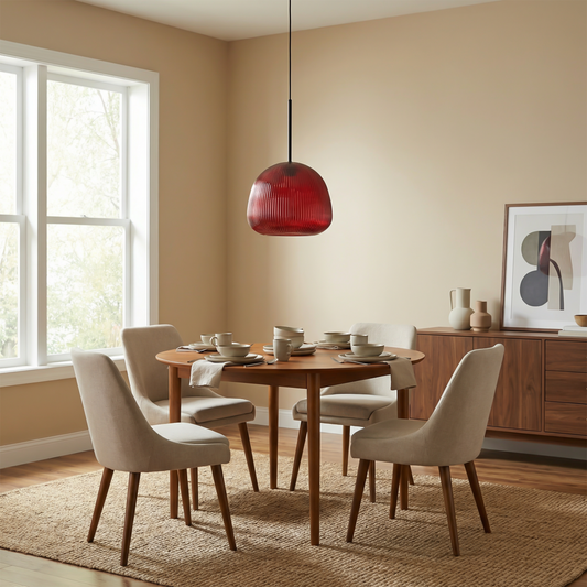 Gekleurde Glazen Hanglamp voor Woonkamer – Alumine