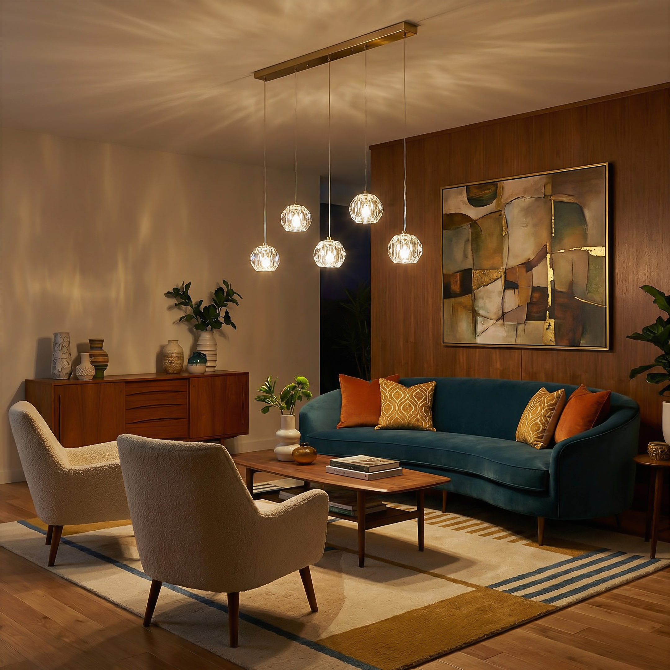 Hanglamp Kristal Modern voor Woonkamer – Crystallo