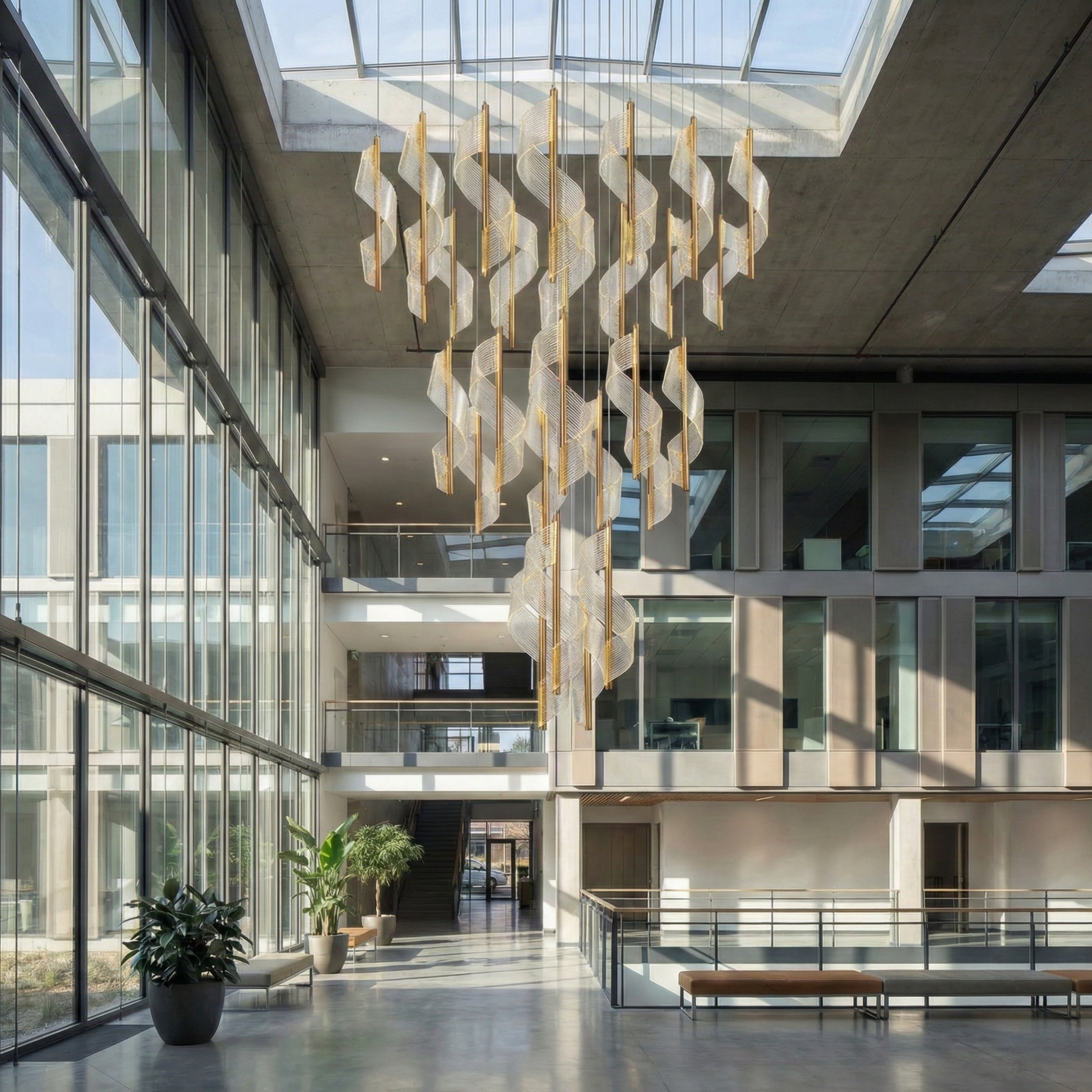 Lustre Spirélite vue ambiance | Luxarmonie