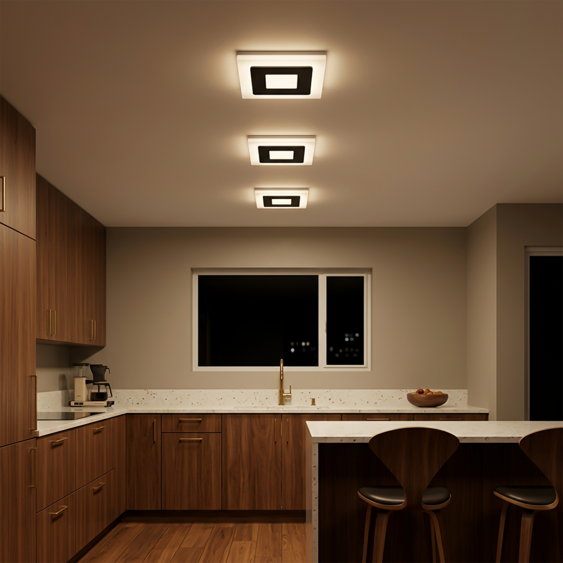 Plafonnier Quadrat vue détail | Luxarmonie