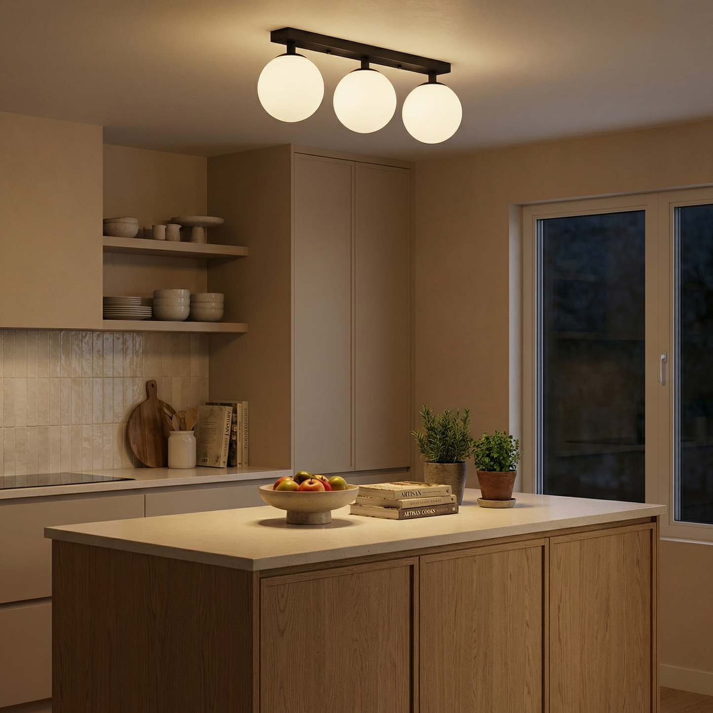 Design Plafondlamp met Drie Lichtpunten – Clarion