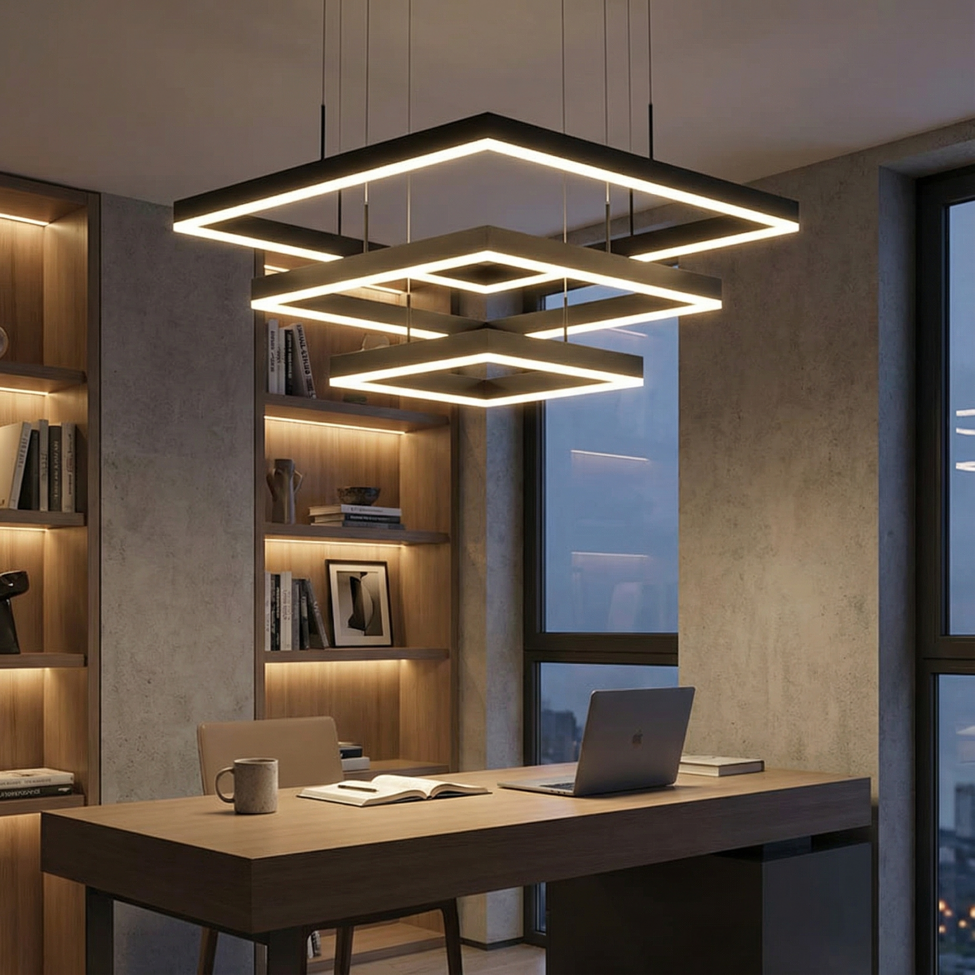 Moderne kroonluchter in legering voor eetkamer – Eclariana