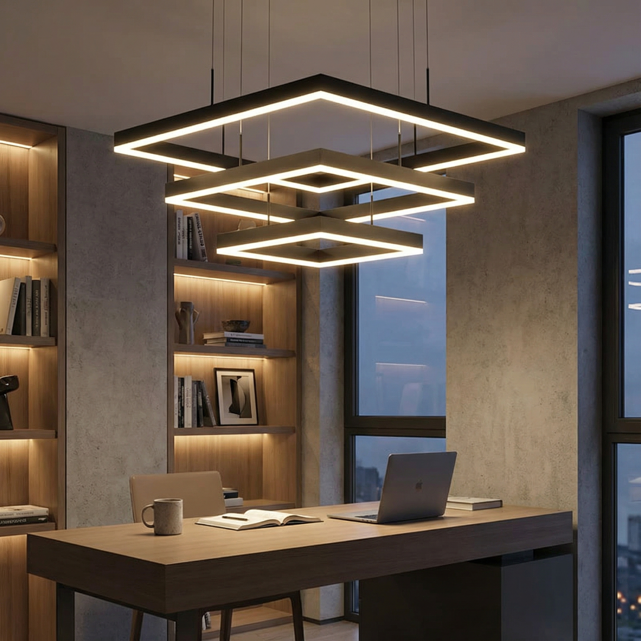 Moderne kroonluchter in legering voor eetkamer – Eclariana