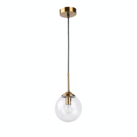 Suspension LED en verre poli pour salon – Crealuxai