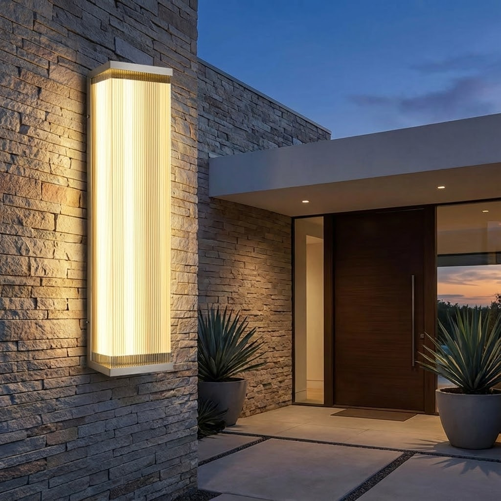 Applique murale LED design contemporain noir mat Halosmia pour éclairage extérieur - vue 8