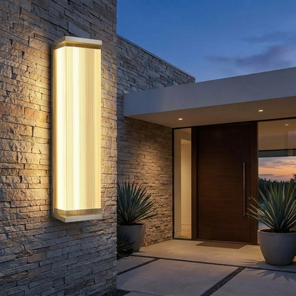 LED wall sconce contemporary matte black design Halosmia for outdoor lighting - view 14